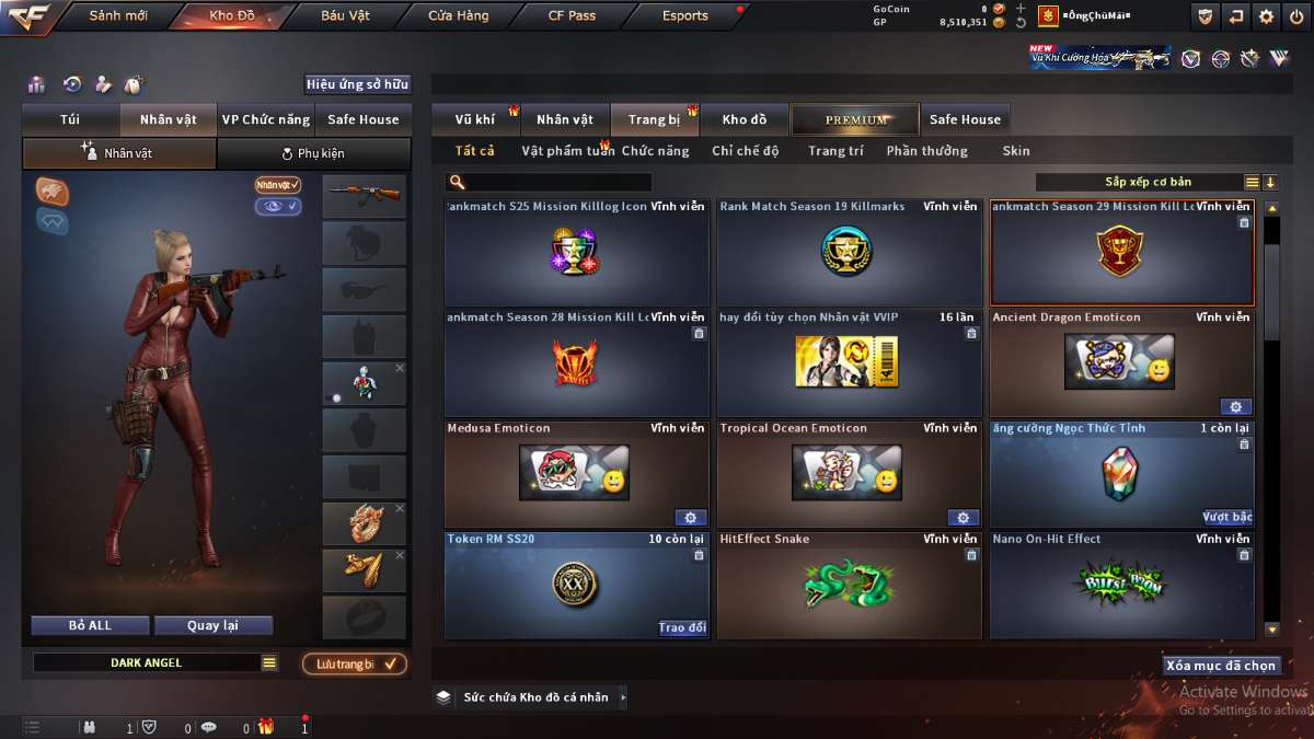 shop acc cf uy tin gia re